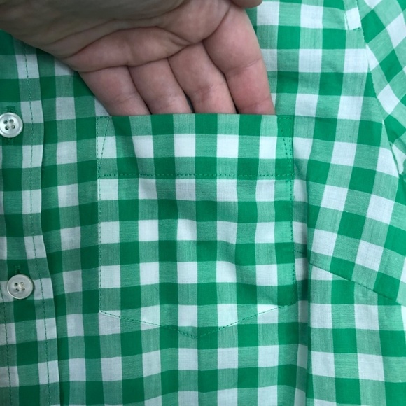 J Crew Green Plaid Long Sleeve Button Down - XSP - Picture 6 of 15